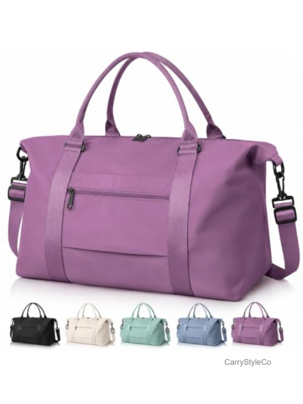 Weekender Travel Duffel Bag Carry On Tote Trolley Sleeve Waterproof Polyester